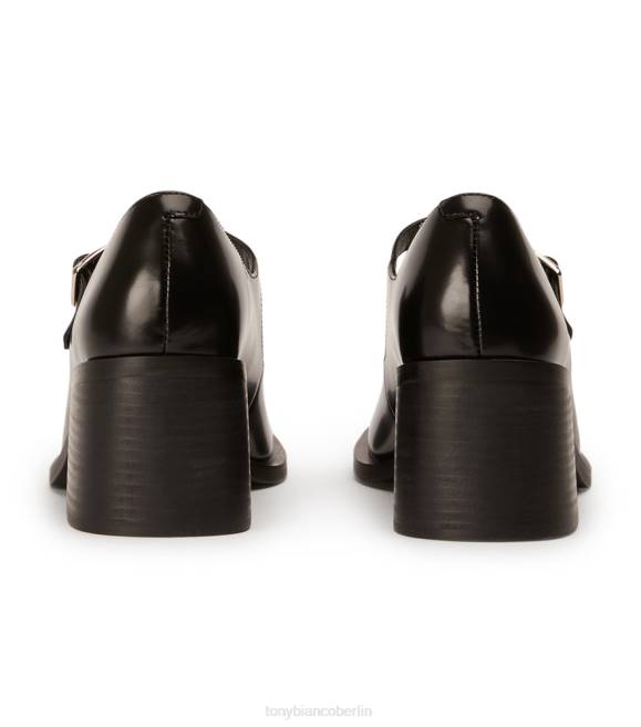 Slipper mit Absatz| de Tony Bianco Frauen Loure Freizeitschuhe Schwarz hochglänzend 4624356